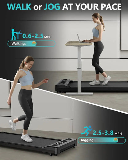 4-in-1 LED Walking Pad: Portable Treadmill for Home & Office