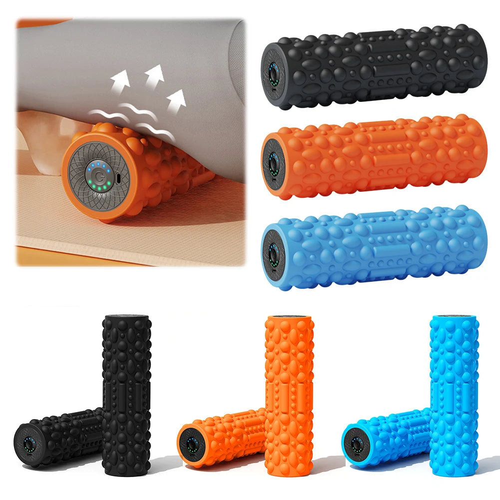 Electric Vibrating Foam Roller - 5 Modes for Muscle Recovery