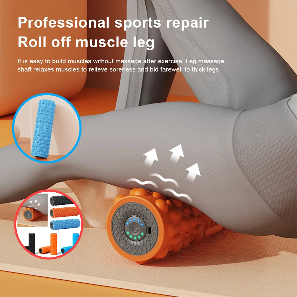 Electric Vibrating Foam Roller - 5 Modes for Muscle Recovery